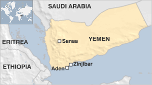 Yemen Map, bbc.co.uk