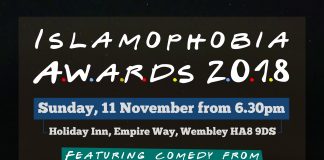 PRESS RELEASE – UK: Nominees announced for Islamophobia Awards 2018