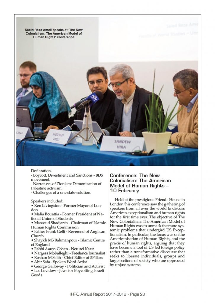 IHRC Annual Report 2017 - 2018
