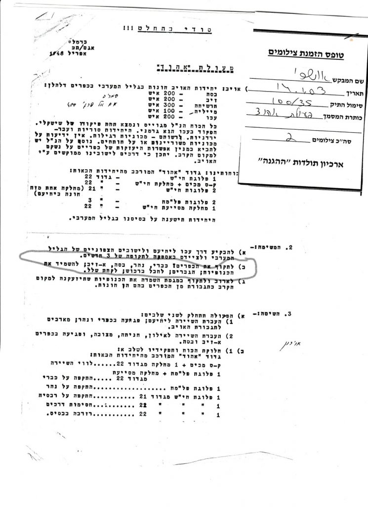Hagana Archives – April 1948 (no day)
