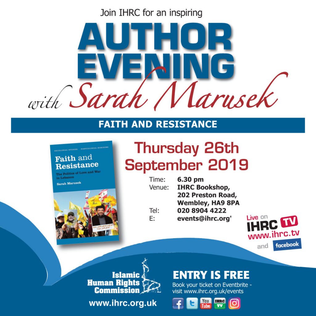 Author Evening with Sarah Marusek: Faith and Resistance