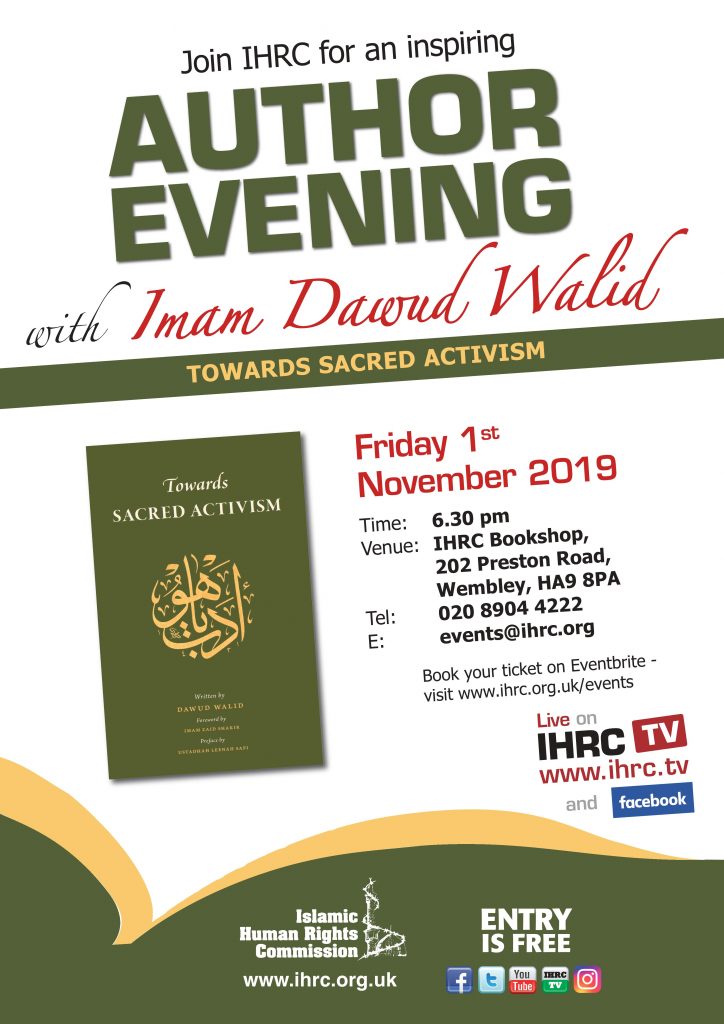 Author evening with Imam Dawud Walid: Towards Sacred Activism