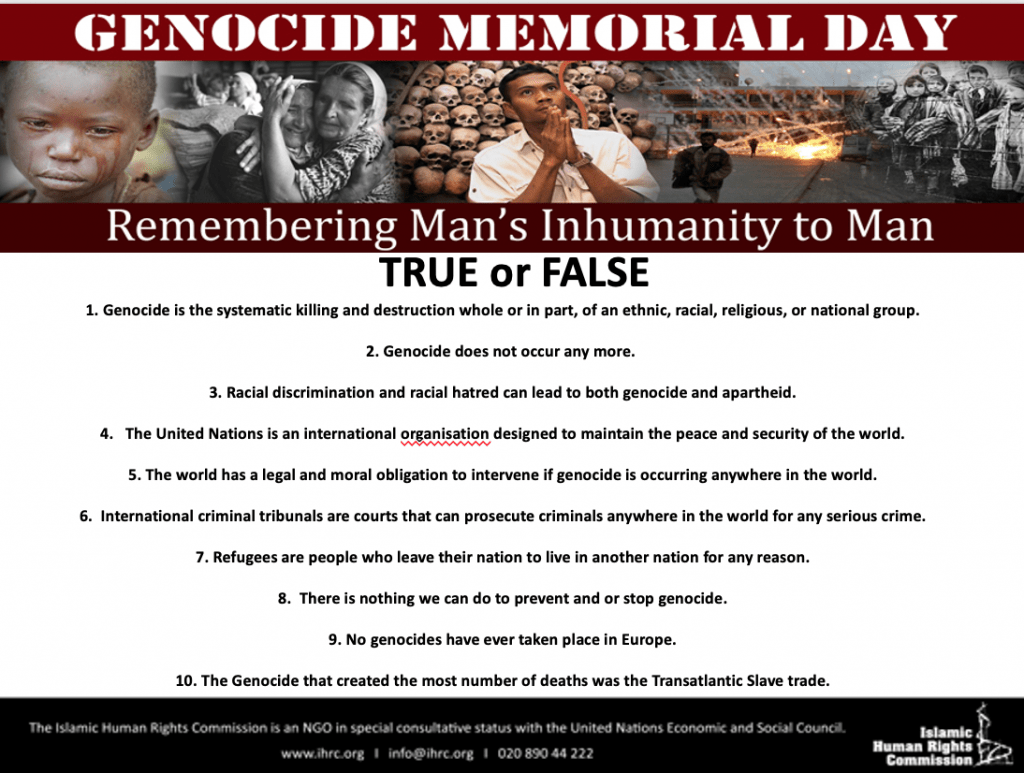 GMD Powerpoint Lesson Plan on Genocide