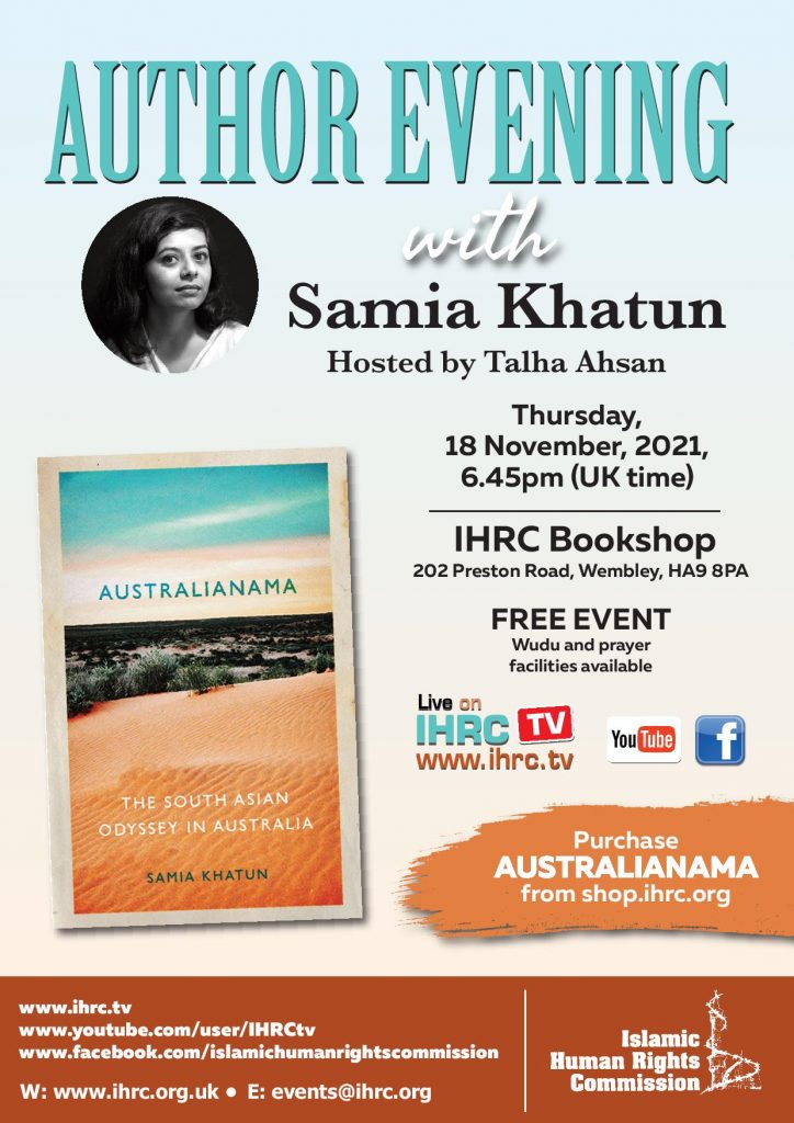 Author evening with Samia Khatun: Australianama
