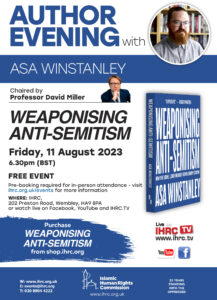 Author Evening with Asa Winstanley: Weaponising Anti-Semitism