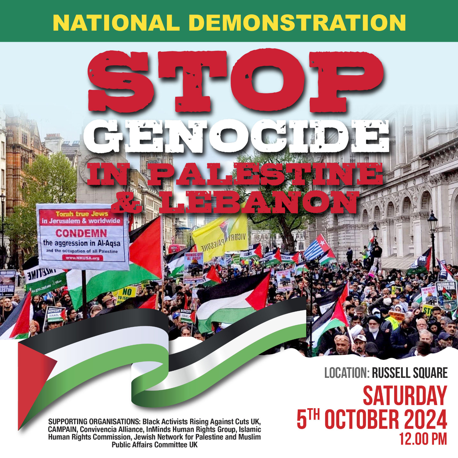 National Demonstration for Palestine and Lebanon