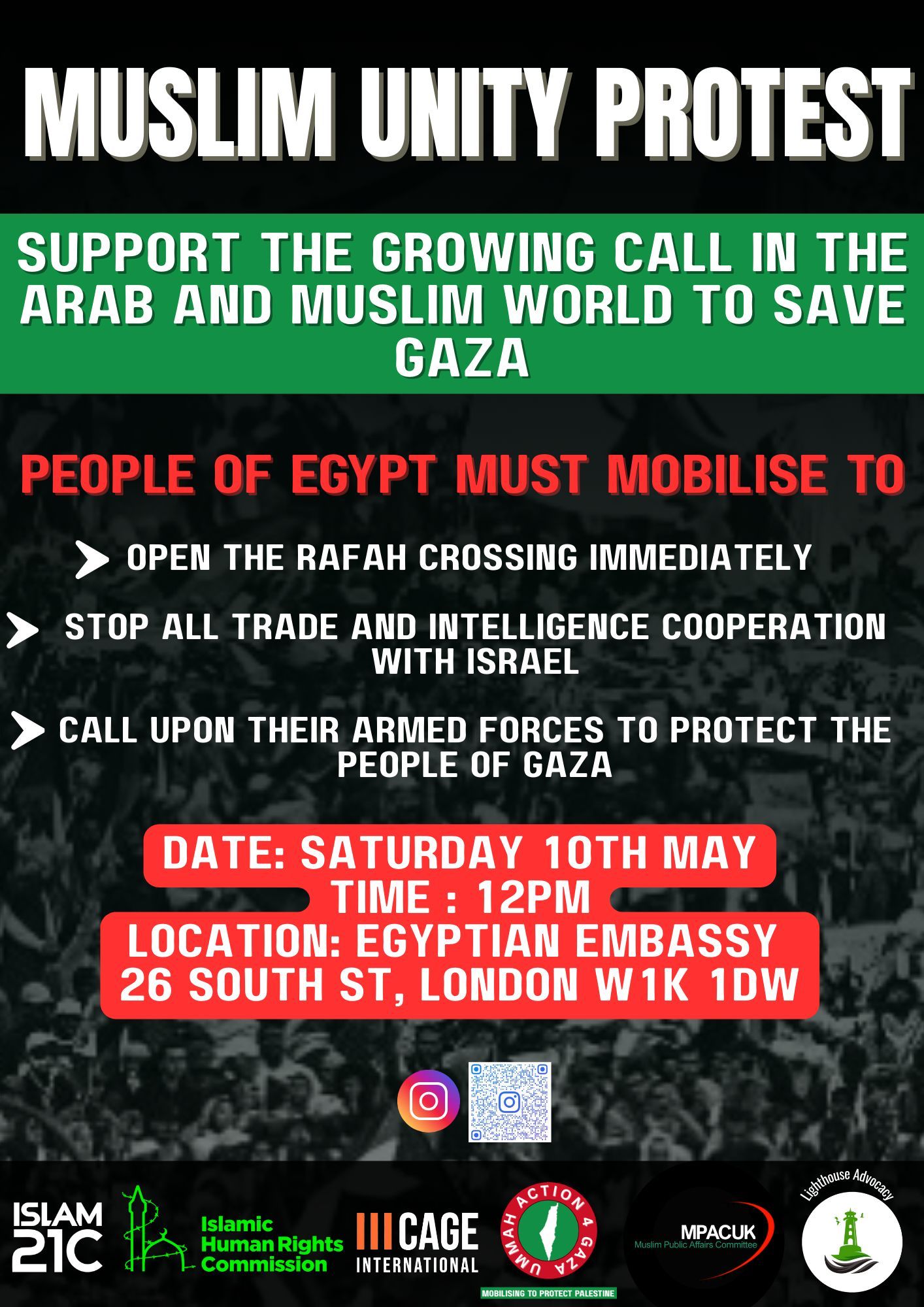 Muslim Unity Protest For Gaza