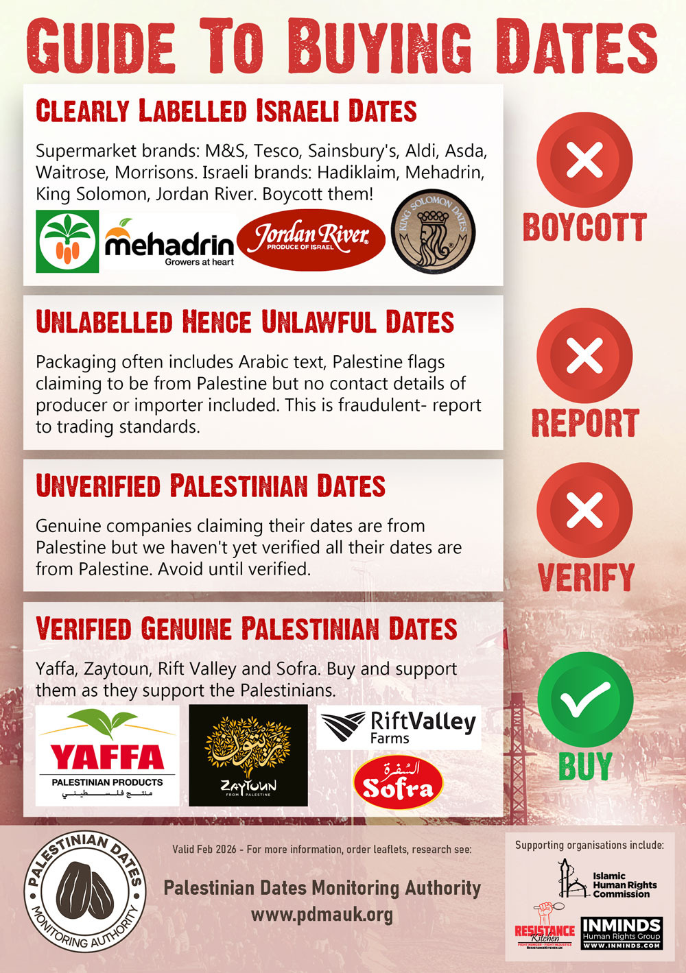 Guide to Buying Palestinian Dates During Ramadan 2026